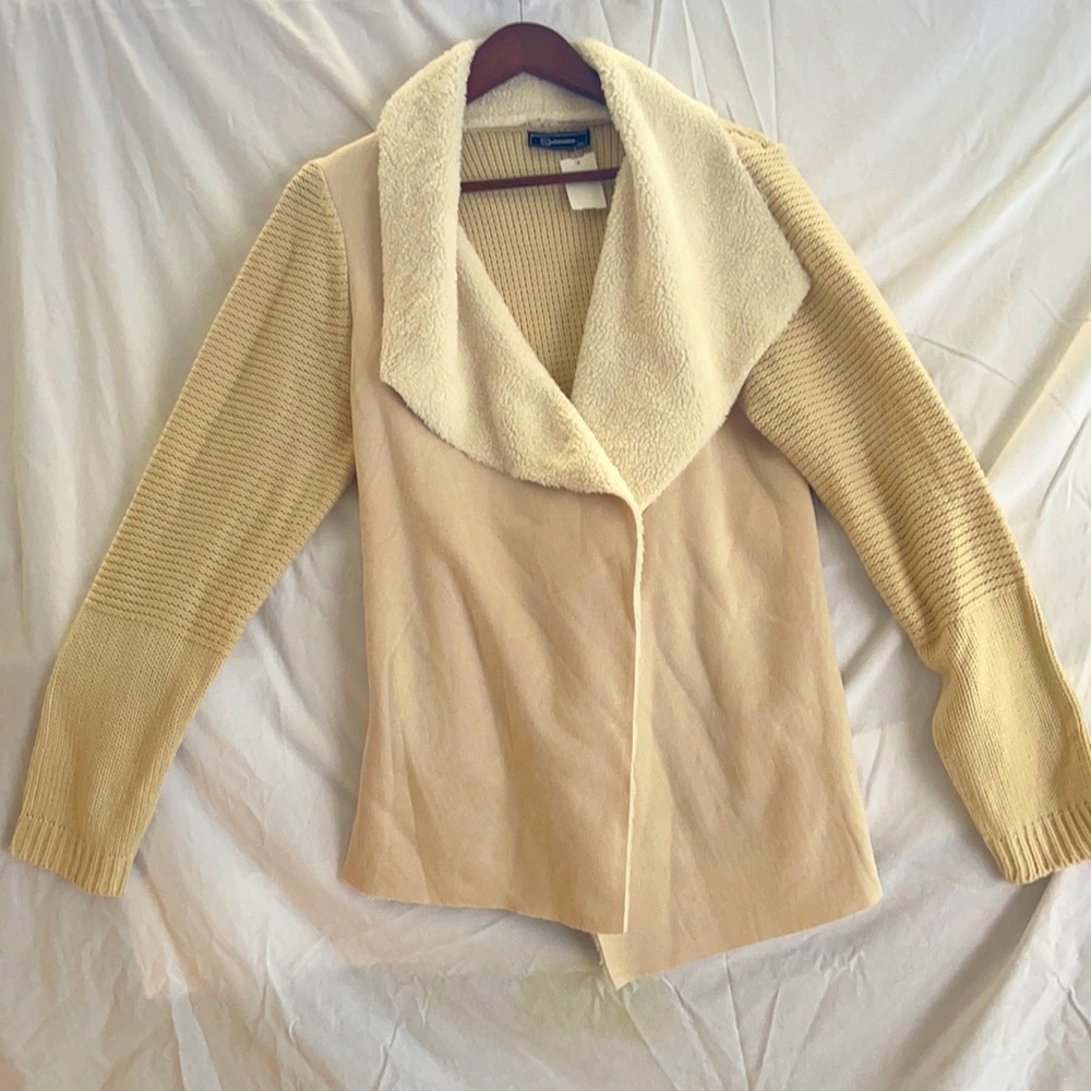 Beige fuzzy sweater
